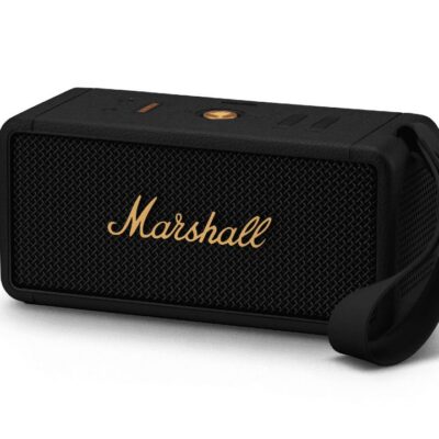 Marshall kaasaskantav bluetooth kõlar Middleton, must/kuldne
