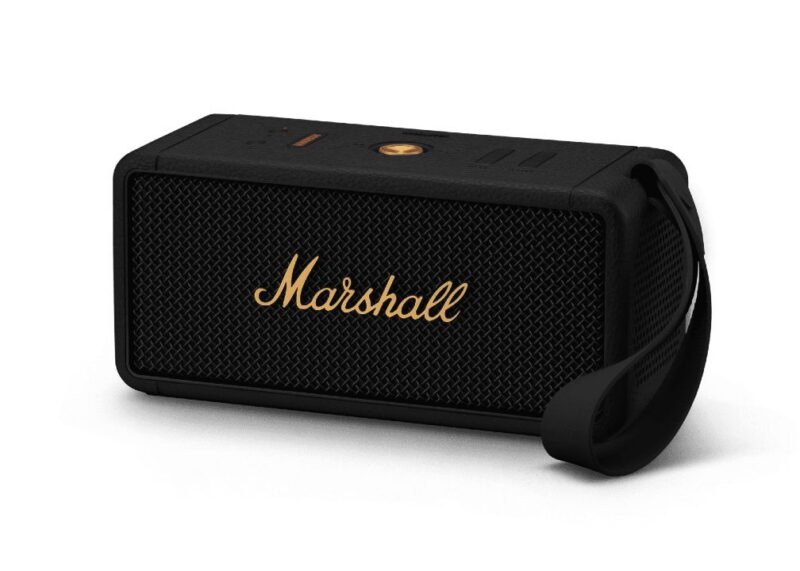 Marshall kaasaskantav bluetooth kõlar Middleton, must/kuldne